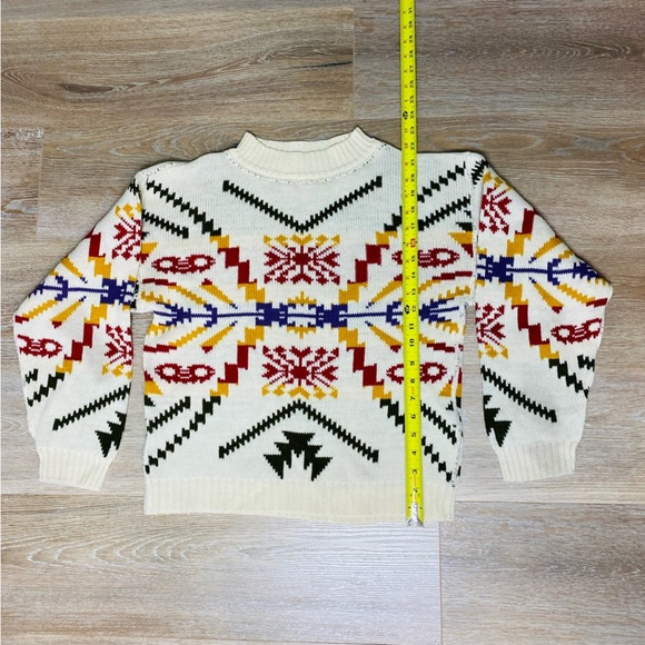 Vintage Great American Sweater Aztec/Native American Style Knit Sweater … - Picture 3 of 4